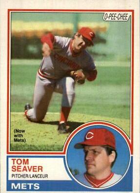 Tom Seaver #52 Baseball Cards 1983 O Pee Chee