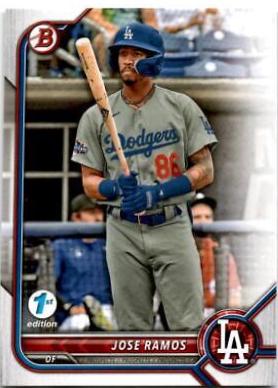 Jose Ramos #BD-102 Baseball Cards 2022 Bowman Draft 1st Edition
