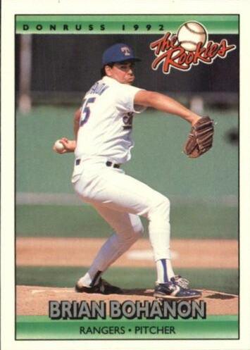 Brian Bohanon #11 Baseball Cards 1992 Panini Donruss Rookies