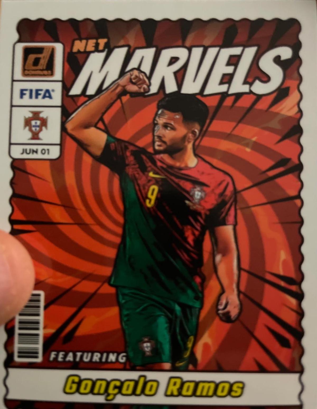 Goncalo Ramos #6 Soccer Cards 2023 Panini Donruss Net Marvels