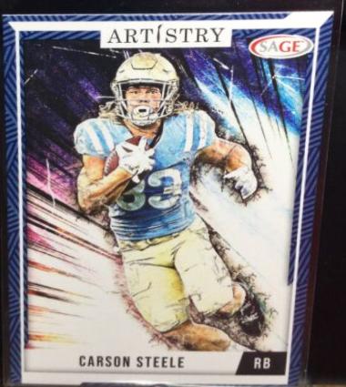 Carson Steele #29 Football Cards 2024 Sage Artistry
