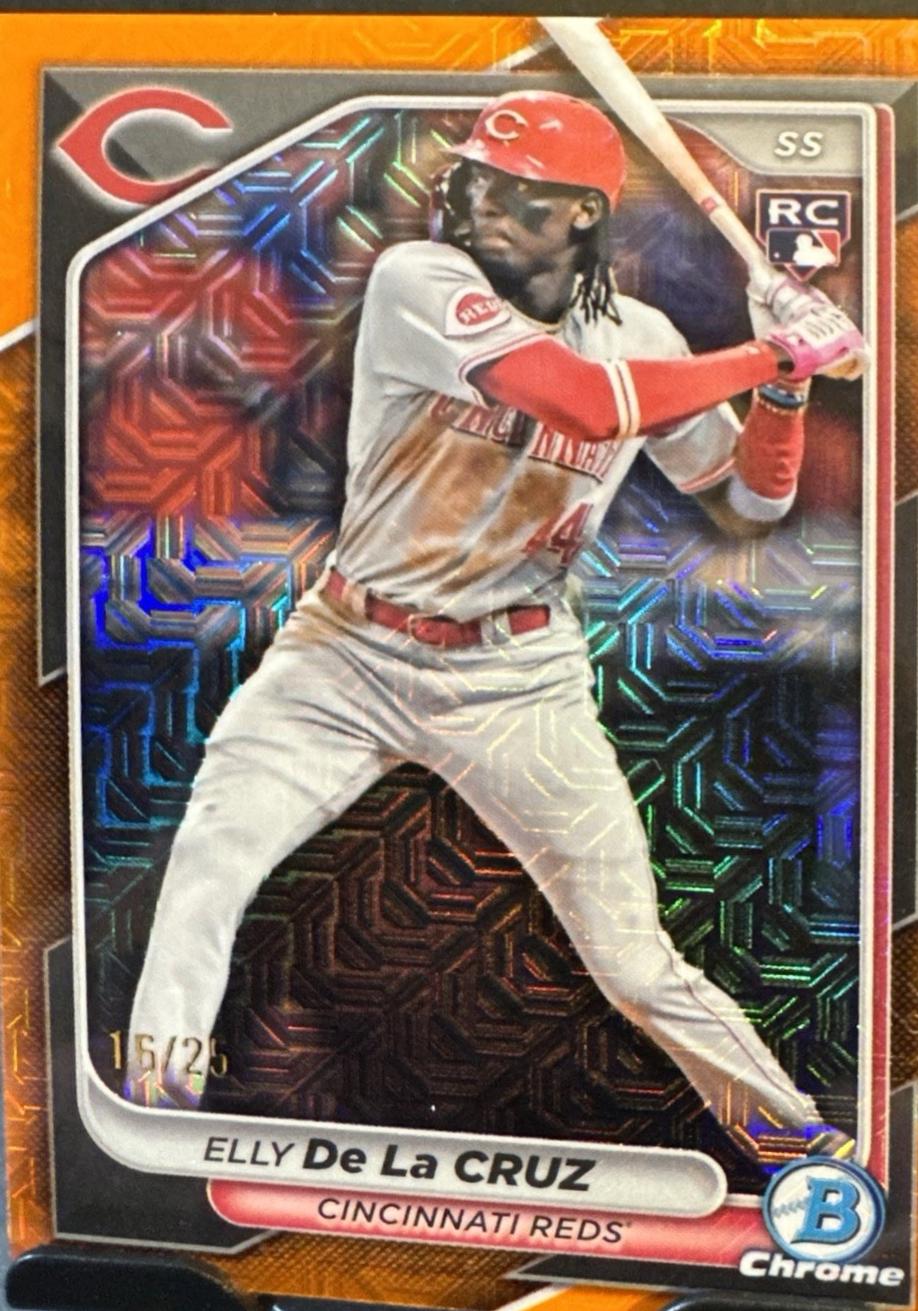 Elly De La Cruz [Orange Mojo Refractor] #42