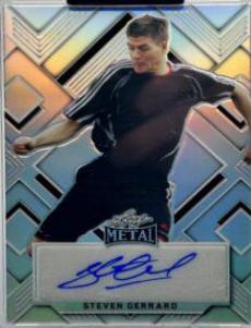 Steven Gerrard #BA-SG1 Soccer Cards 2022 Leaf Metal Autographs