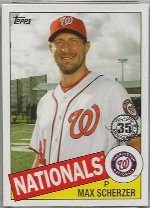 Max Scherzer #85-100 Baseball Cards 2020 Topps 1985 35th Anniversary