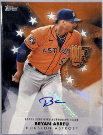 Bryan Abreu #BSA-BA Baseball Cards 2024 Topps Baseball Stars Autograph