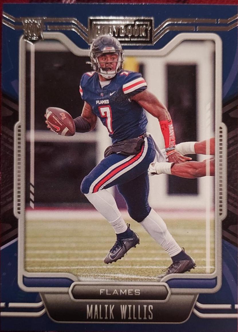 Malik Willis #2 Football Cards 2022 Panini Chronicles Draft Picks Playbook