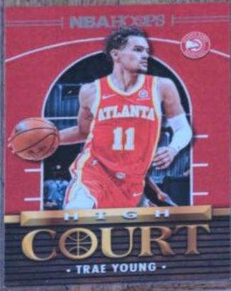 Trae Young #4 Basketball Cards 2021 Panini Hoops High Court