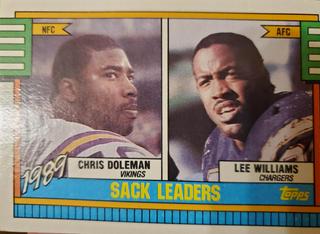 1989 Sack Leaders   Chris Doleman, Lee Williams