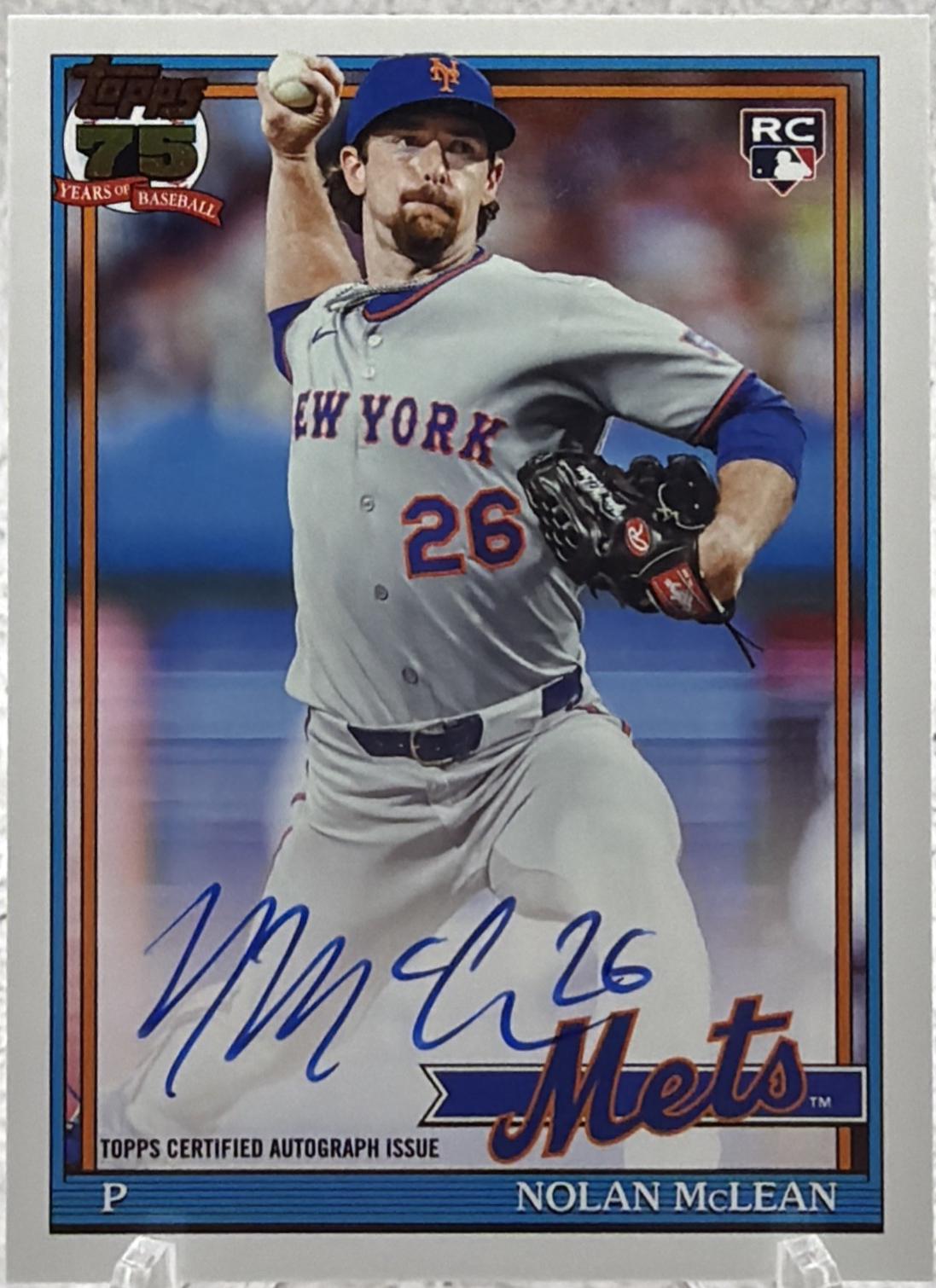 Nolan McLean #91B2-NM 2026 Topps Series 2 1991 Autograph Baseball