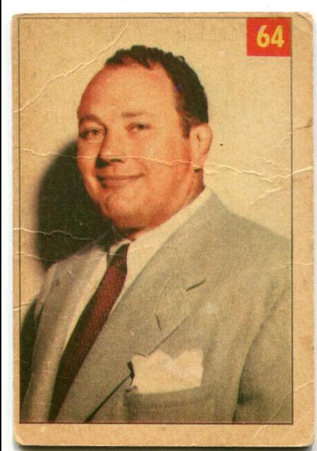 Warren Bockwinkle #64 Wrestling Cards 1954 Parkhurst
