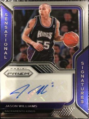 Jason Williams Basketball Cards 2020 Panini Prizm Sensational Signatures