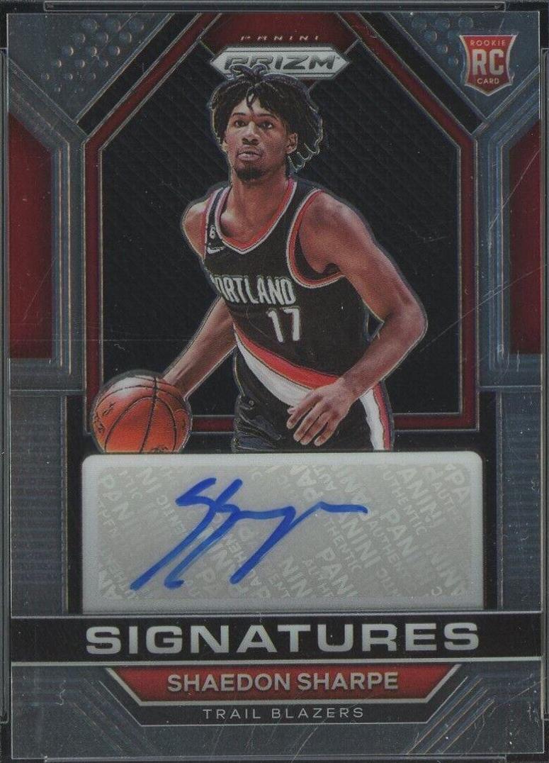 Shaedon Sharpe #RSI-SHA Basketball Cards 2022 Panini Prizm Rookie Signatures