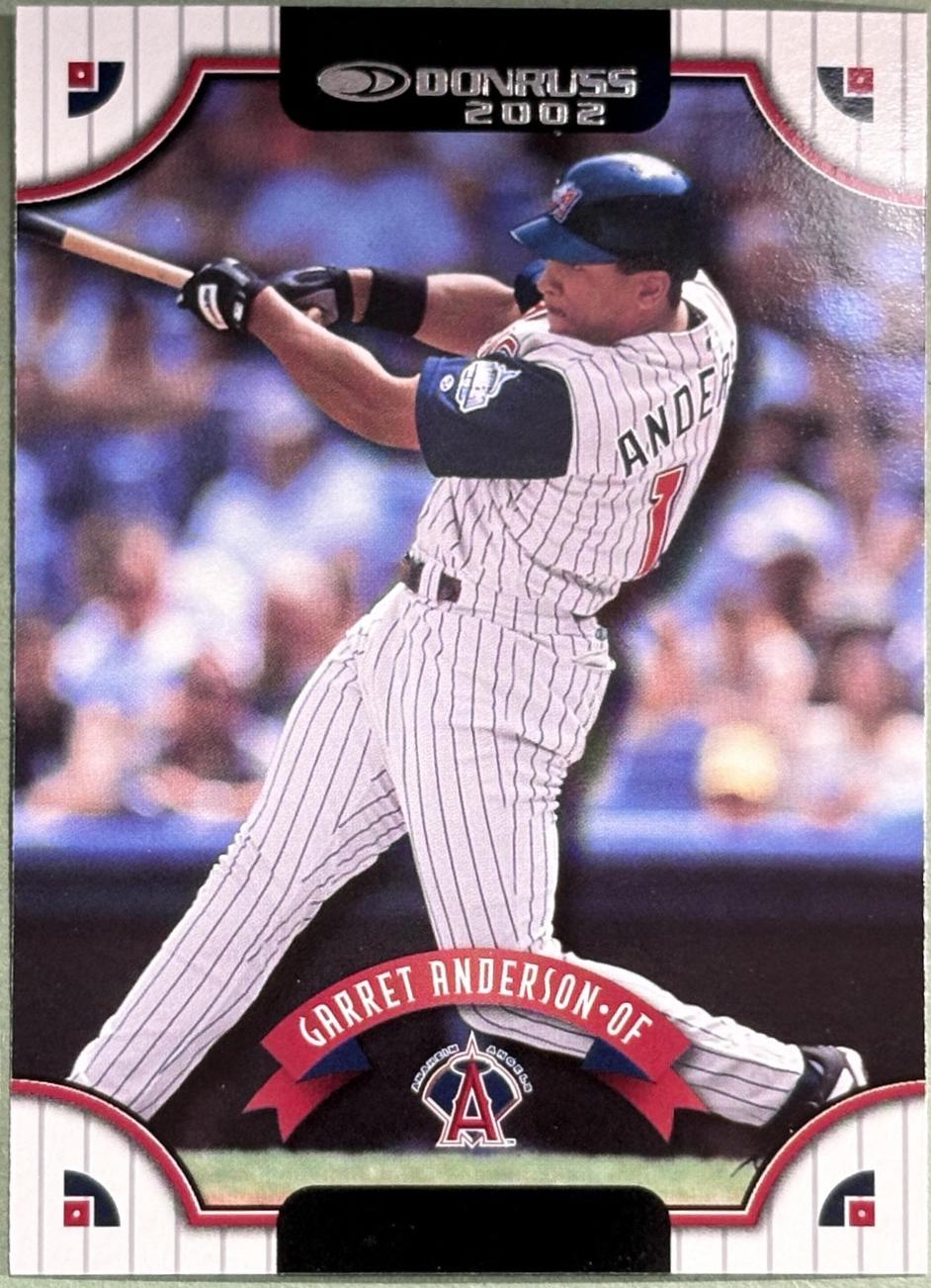 Garret Anderson #54 2002 Donruss Baseball