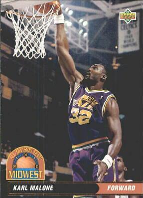 Karl Malone #46 Basketball Cards 1992 Upper Deck International