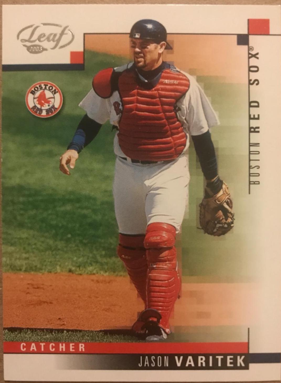 Jason Varitek #20 Baseball Cards 2003 Leaf
