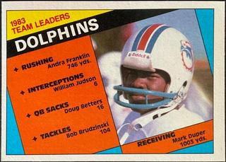 Dolphins Team Leaders: Mark Duper