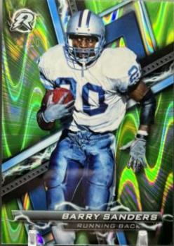 Barry Sanders [Lime Green Geometric] #55