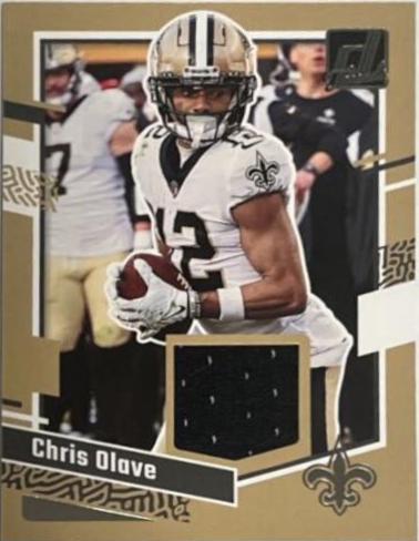 Chris Olave #DTH-CO Football Cards 2023 Panini Donruss Threads