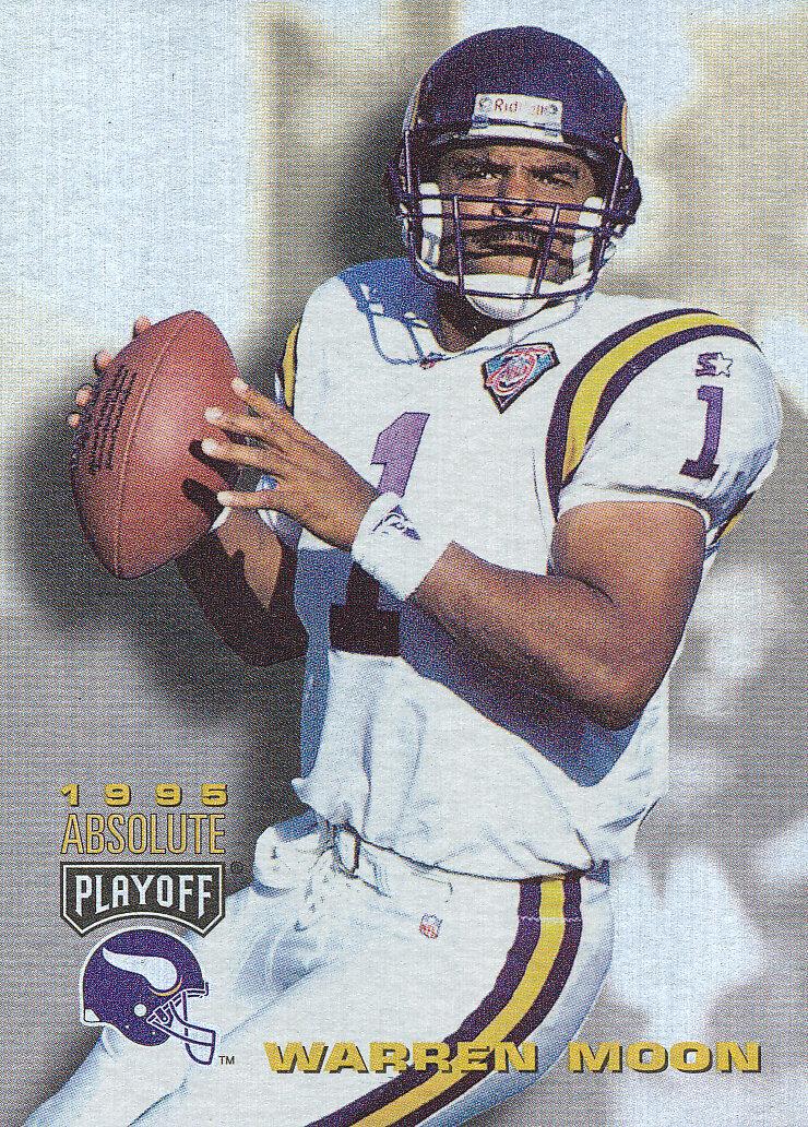 Warren Moon #23 Football Cards 1995 Playoff Absolute