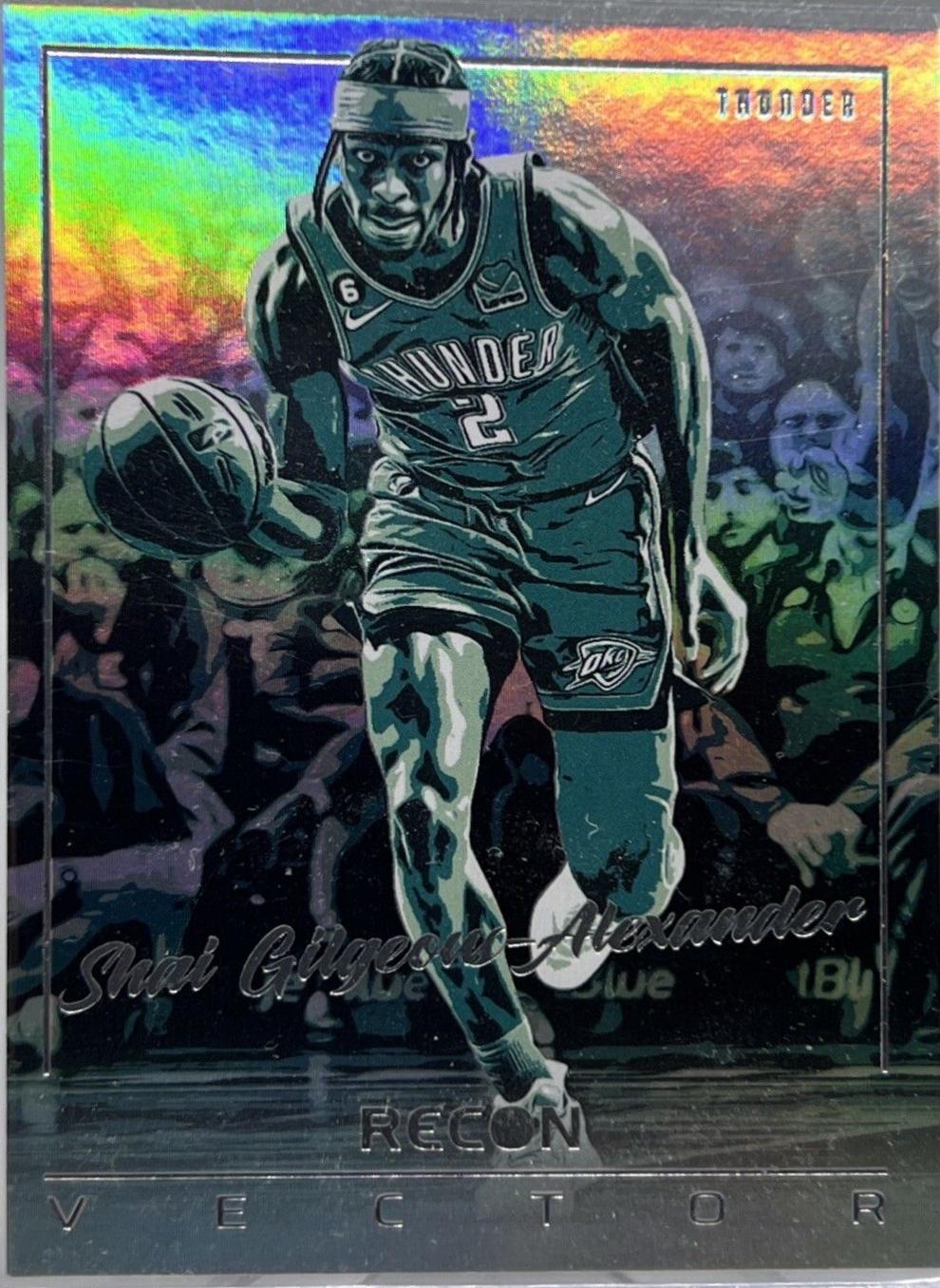 Shai Gilgeous-Alexander #16 Basketball Cards 2022 Panini Recon Vector