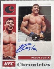 Paulo Costa #CS-PCS Ufc Cards 2021 Panini Chronicles UFC Signatures