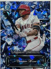 Christian Moore #SS-6 Baseball Cards 2024 Bowman Draft Sapphire Selections Prices