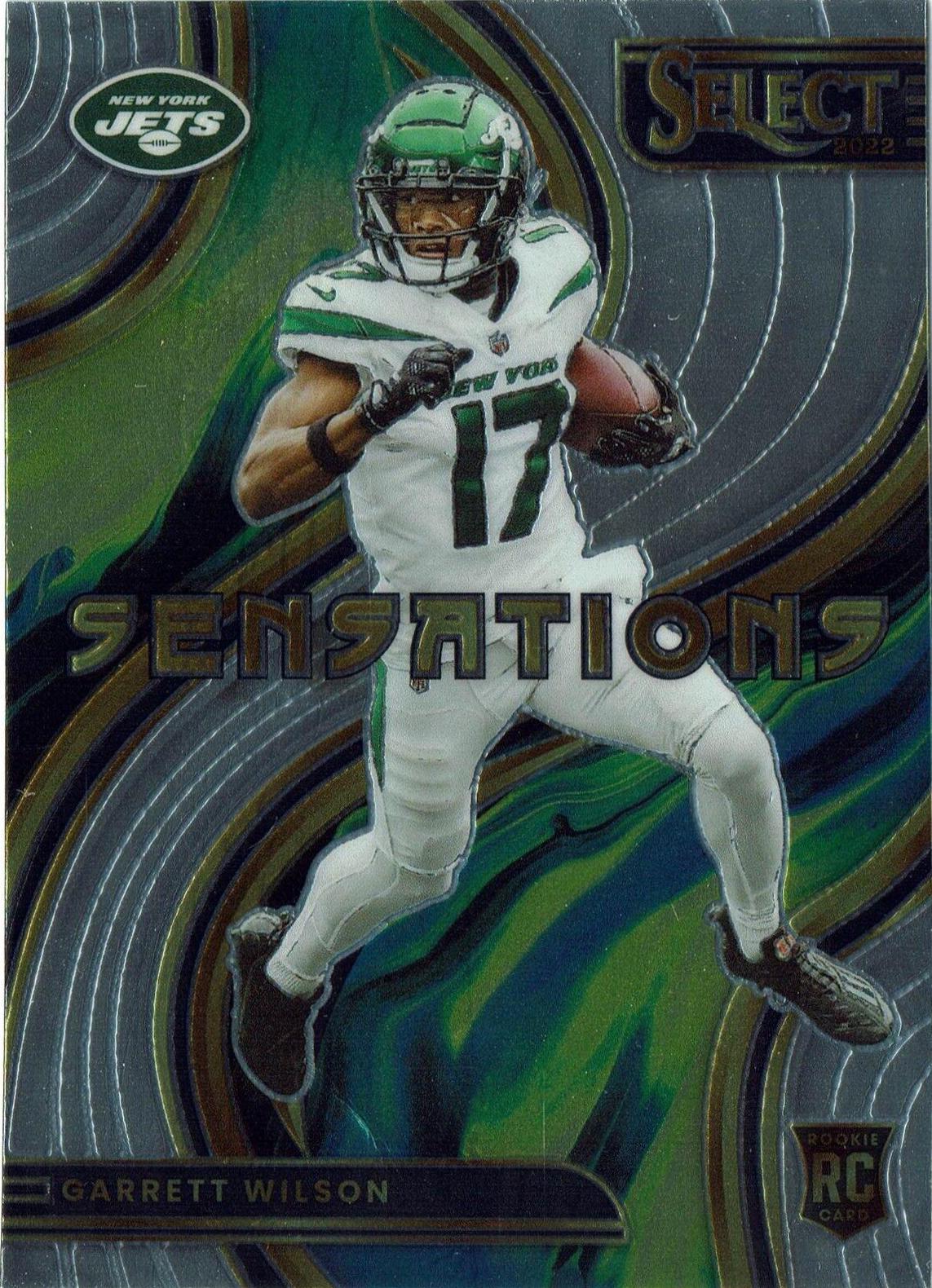 Garrett Wilson #SEN-23 2022 Panini Select Football Sensations