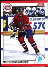 Mathieu Schneider #127 1990 Score Canadian Hockey
