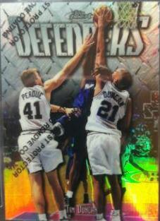 Tim Duncan Basketball Cards 1997 Finest Silver Refractor