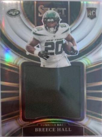 Breece Hall #JS-13 Football Cards 2022 Panini Select Jumbo Rookie Swatches