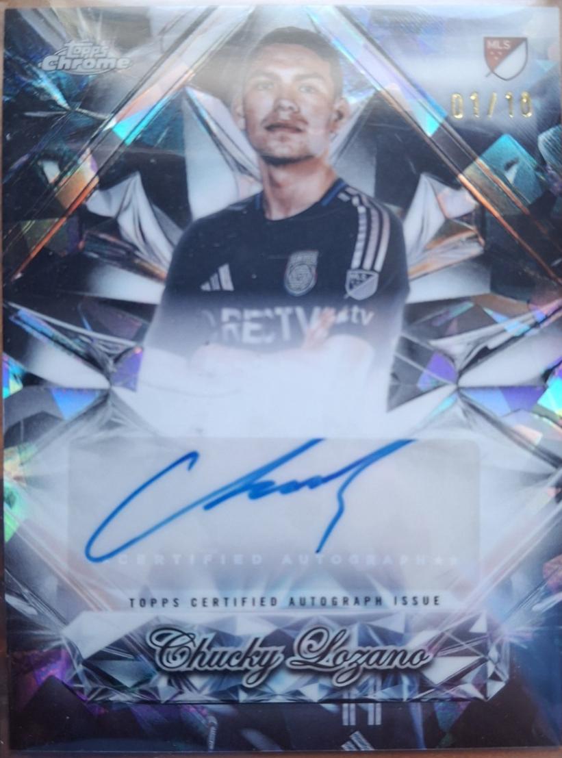 Chucky Lozano #SSA-CL 2025 Topps Chrome Sapphire MLS Selections Autograph