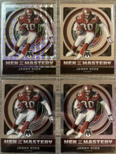 Jerry Rice #MM-17 Football Cards 2022 Panini Mosaic Men of Mastery