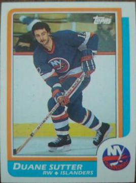 Duane Sutter #39 Hockey Cards 1986 Topps