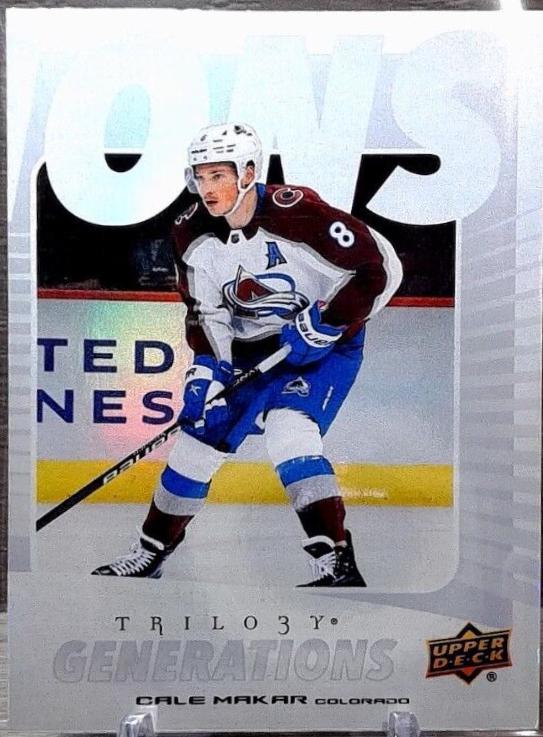 Cale Makar #TG-11C Hockey Cards 2023 Upper Deck Trilogy Generations