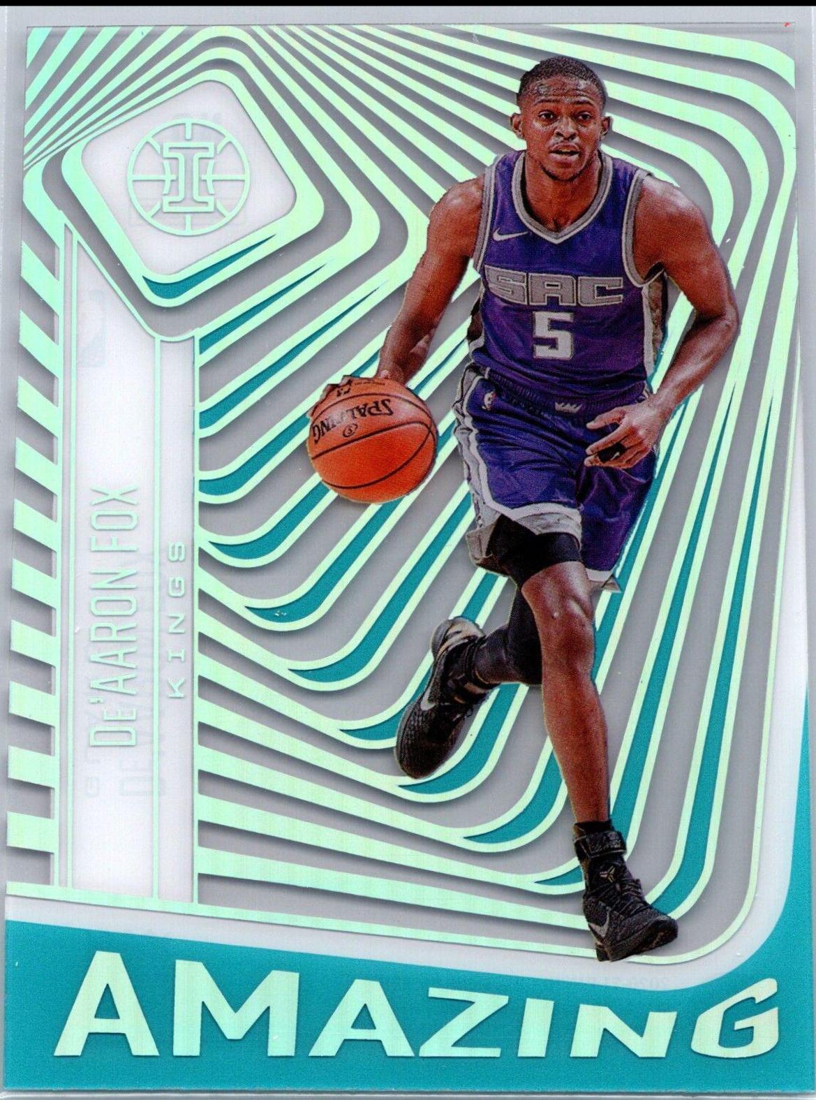 De'Aaron Fox #7 Basketball Cards 2020 Panini Illusions Amazing