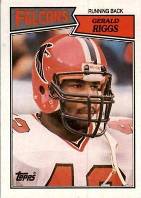 Gerald Riggs #250 Football Cards 1987 Topps