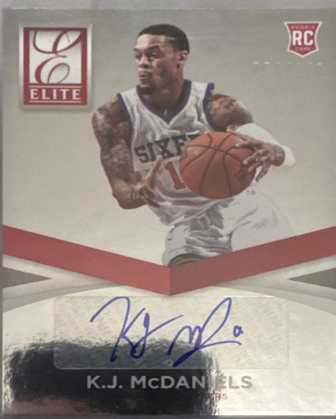 K.J. McDaniels #3 2014 Panini Donruss Status Signature Basketball