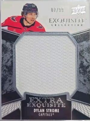 Dylan Strome #ECE-DS Hockey Cards 2024 Upper Deck Black Diamond Extra Exquisite Jersey