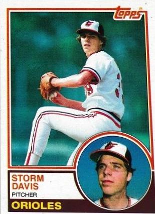 Storm Davis #268 Baseball Cards 1983 Topps