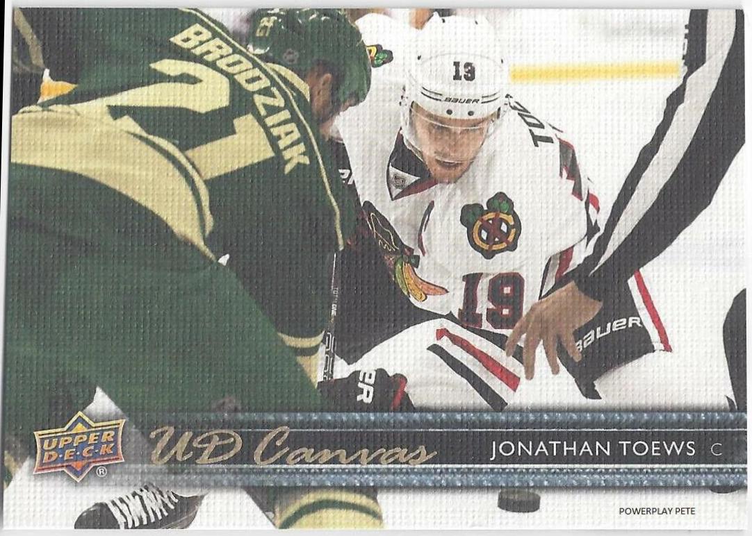 Jonathan Toews #C17 Hockey Cards 2014 Upper Deck Canvas