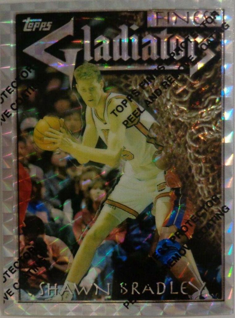 Shawn Bradley Refractor #126 Basketball Cards 1996 Finest
