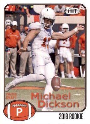 Michael Dickson #20 Football Cards 2018 Sage Hit Premier Draft