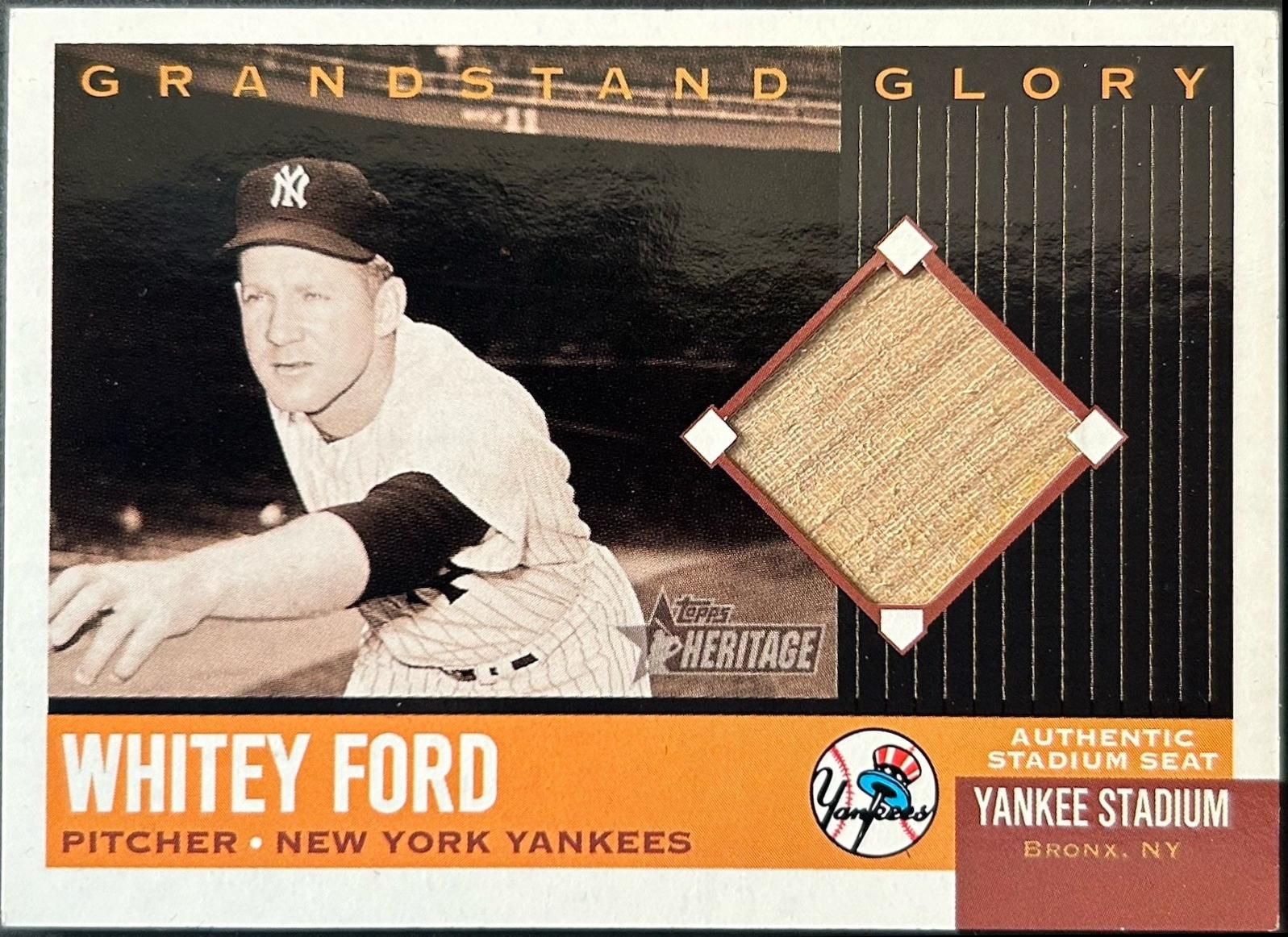 Whitey Ford #GG-WF 2002 Topps Heritage Baseball Grandstand Glory
