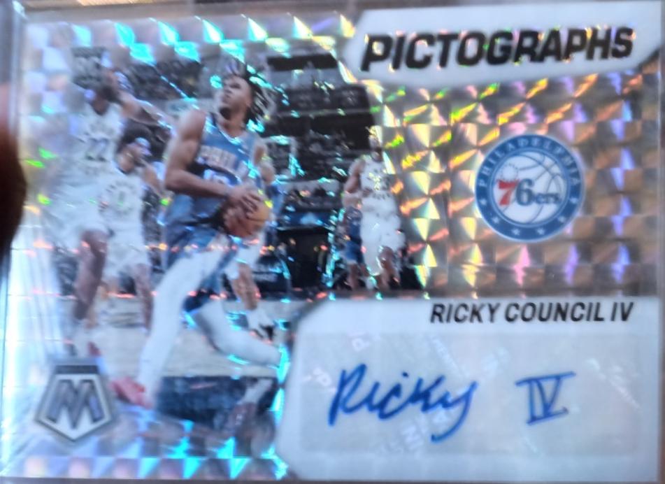 Ricky Council IV #PM-RCF 2023 Panini Mosaic Pictographs Basketball