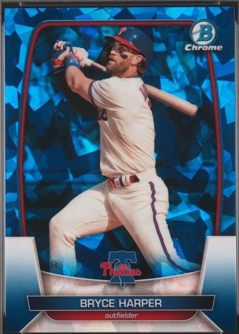 Bryce Harper #97 2023 Bowman Chrome Sapphire Baseball