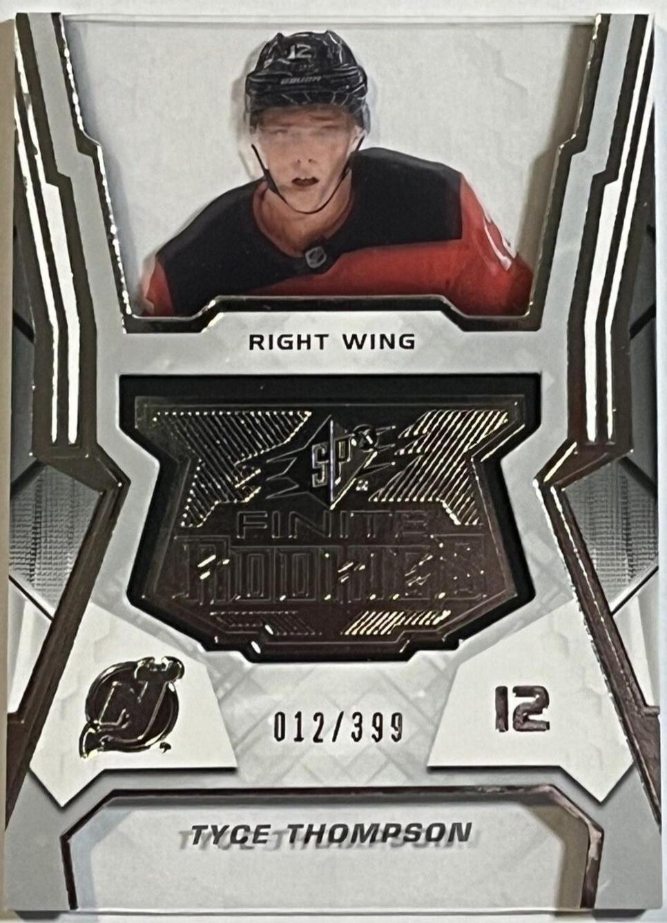 Tyce Thompson #F-30 2021-22 SPx Hockey Finite Rookies