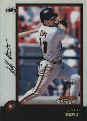 Jeff Kent #8 Baseball Cards 1998 Bowman Chrome