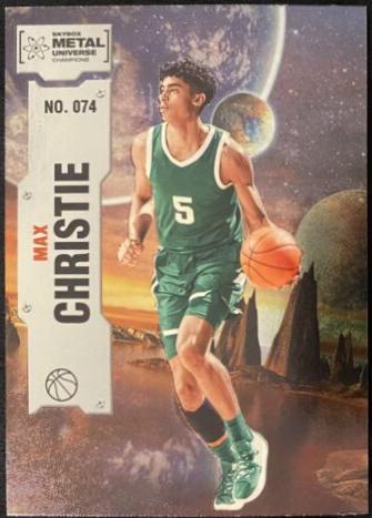 Max Christie #74 2022 Skybox Metal Universe Champions Basketball