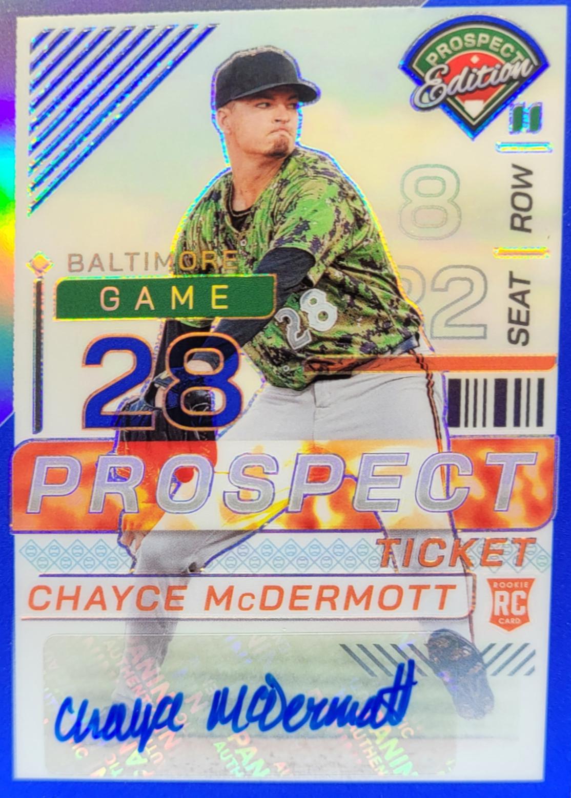 Chayce McDermott [Blue Holo Ticket Signature] #44
