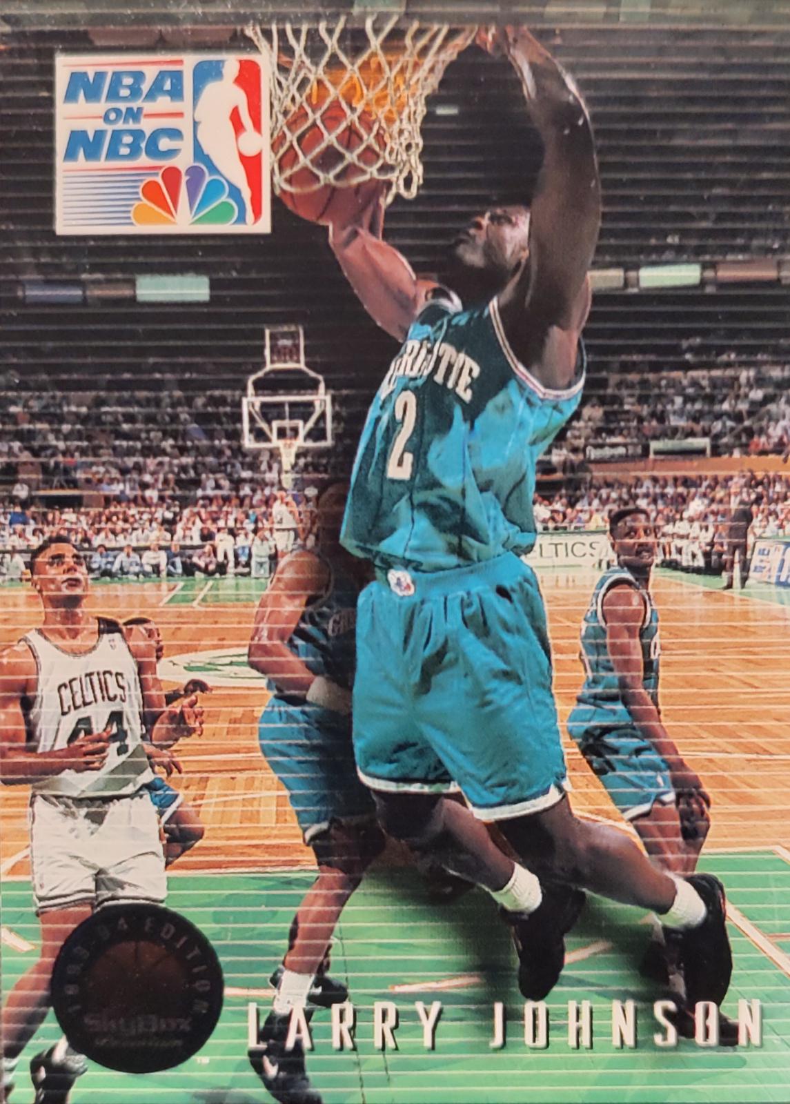 Larry Johnson #4 Basketball Cards 1993 Skybox Premium